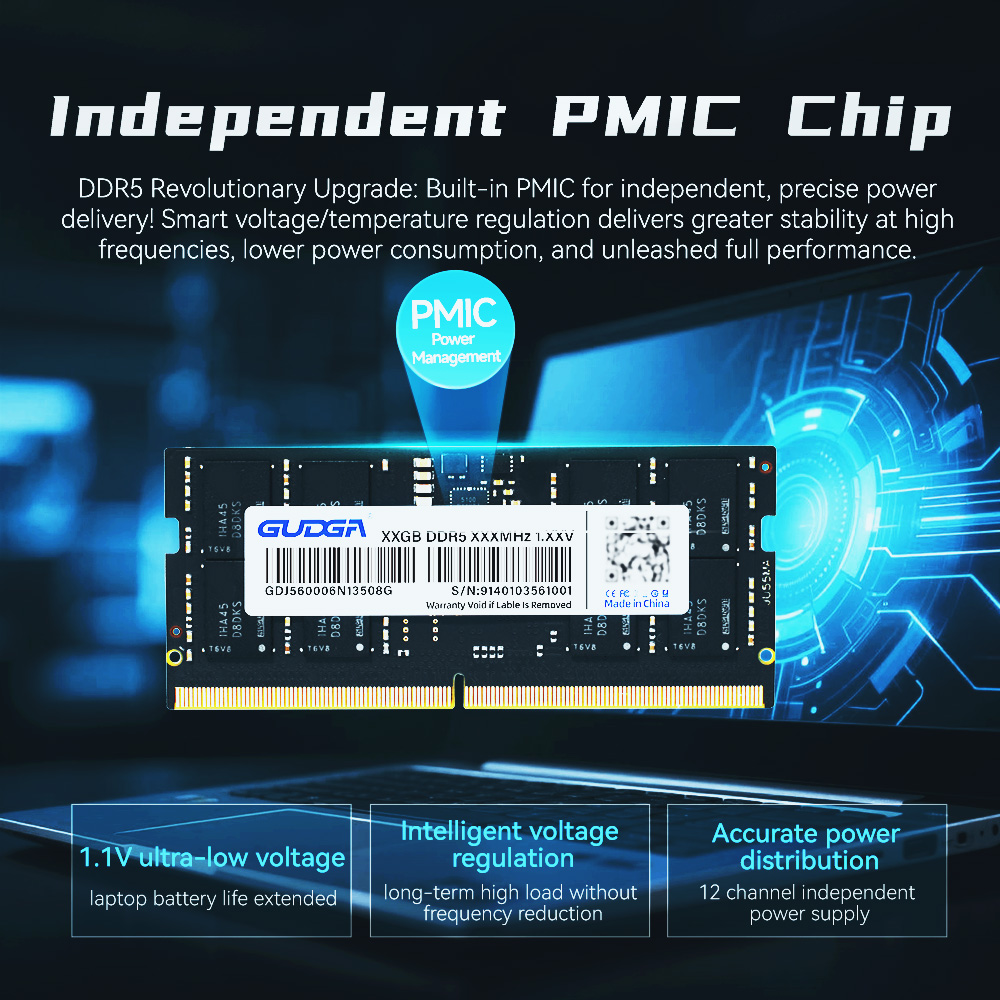 RAM DDR5 GUDGA 8GB 16GB 32GB M - Ddr5 Laptop Ram recensione e prezzo